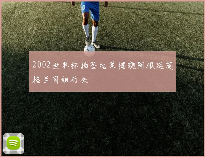 2002世界杯抽签结果揭晓阿根廷英格兰同组对决